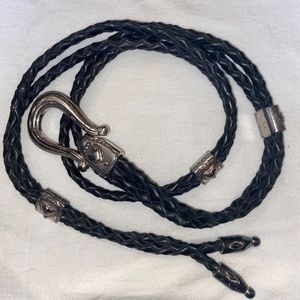 Black rope belt